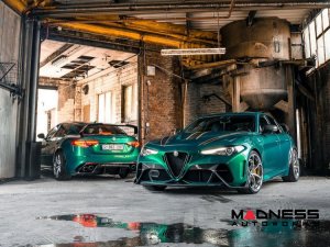 Alfa Romeo Giulia GTAm Style Front Fenders - Carbon Fiber - Raw Finish